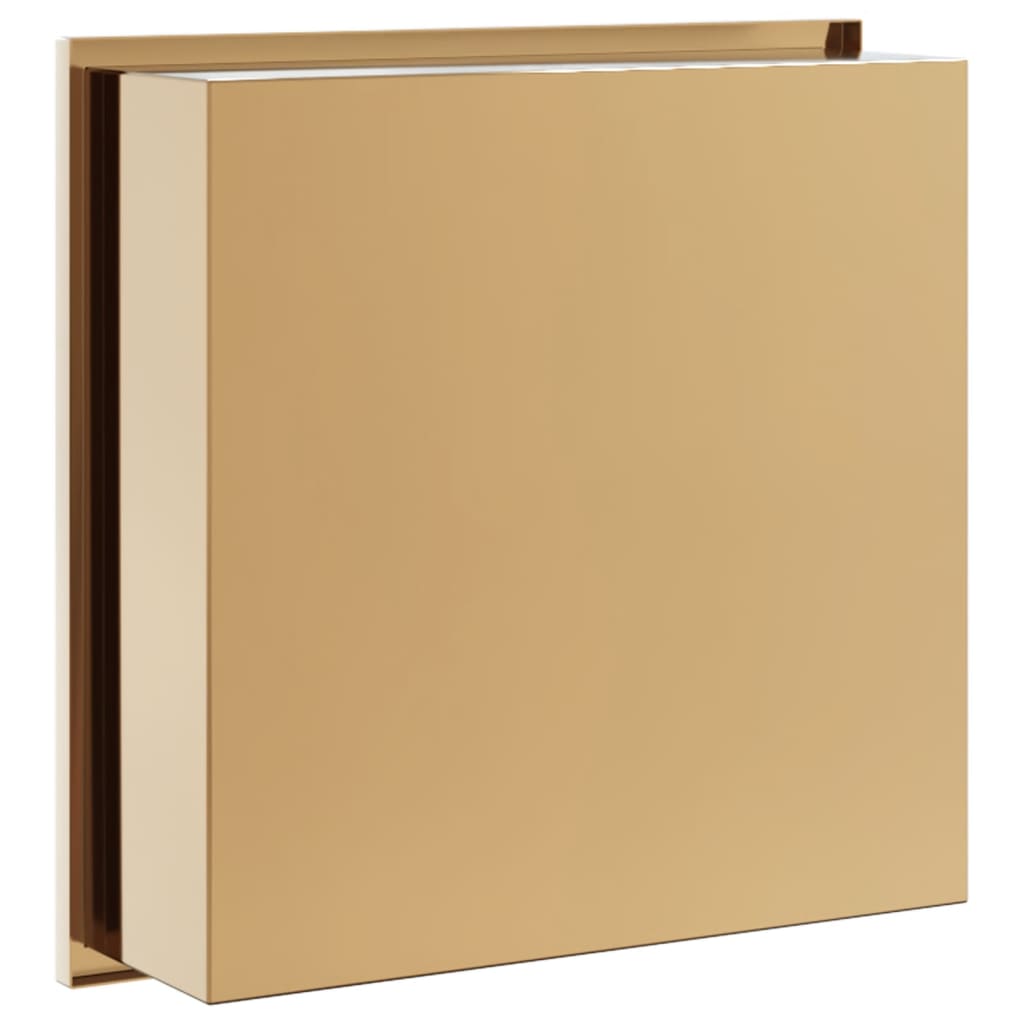 Shower Niche Brushed Gold 32x32x9 cm Stainless Steel