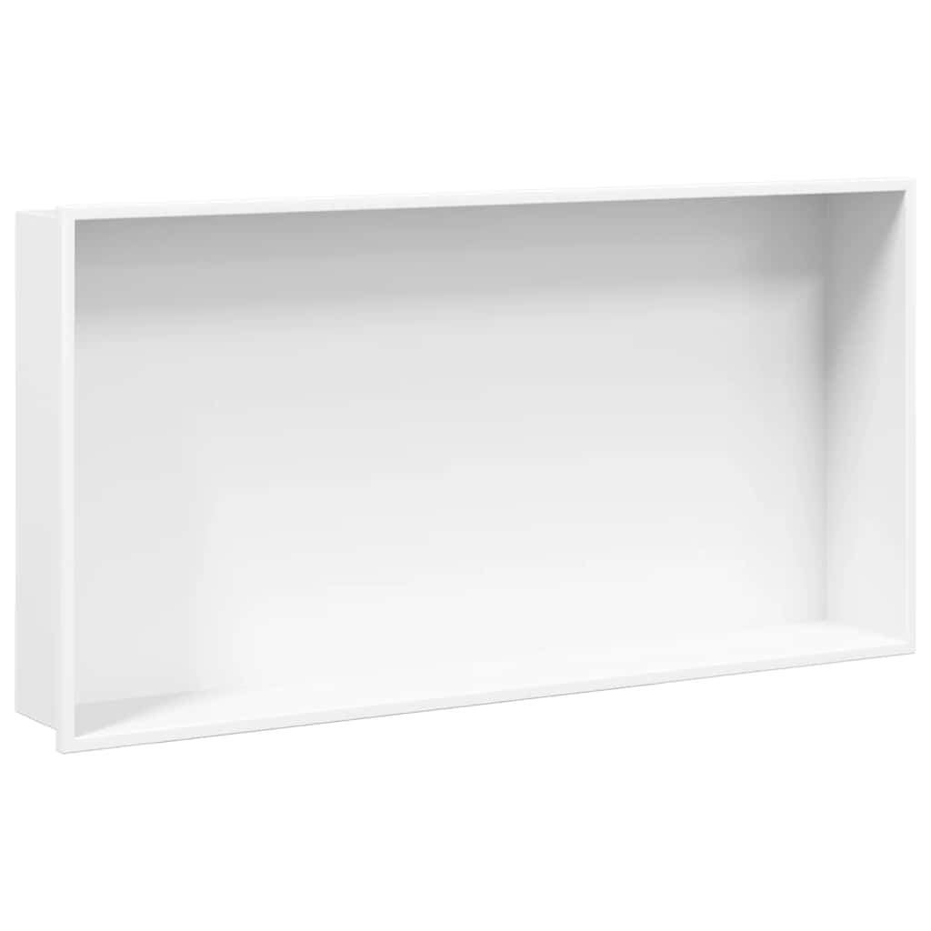 Shower Niche Matt White 62x32x9 cm Stainless Steel