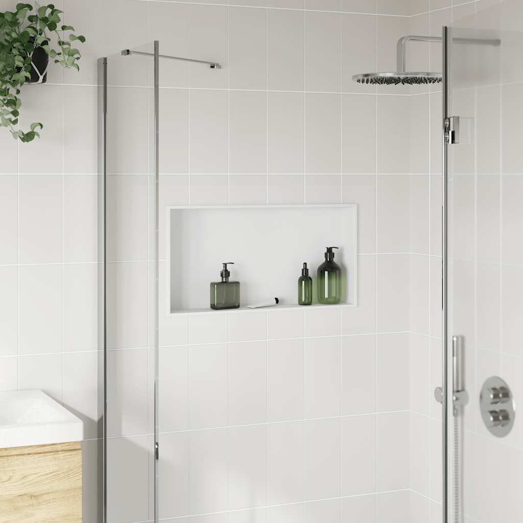 Shower Niche Matt White 62x32x9 cm Stainless Steel