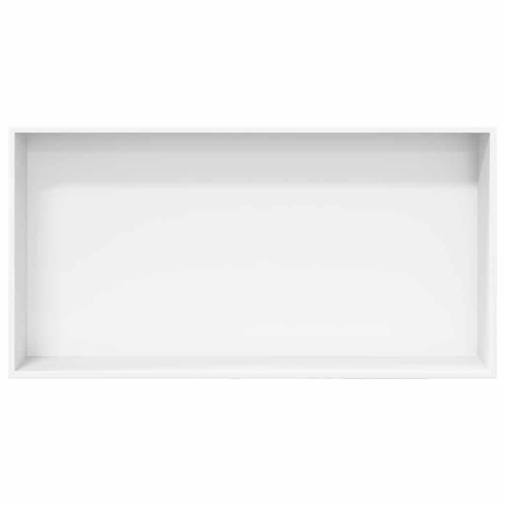 Shower Niche Matt White 62x32x9 cm Stainless Steel