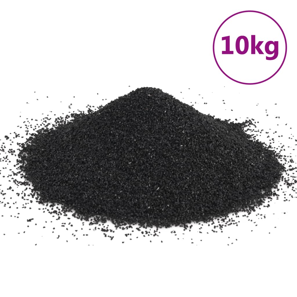 Aquarium Sand 10 kg Black 0,2-2 mm