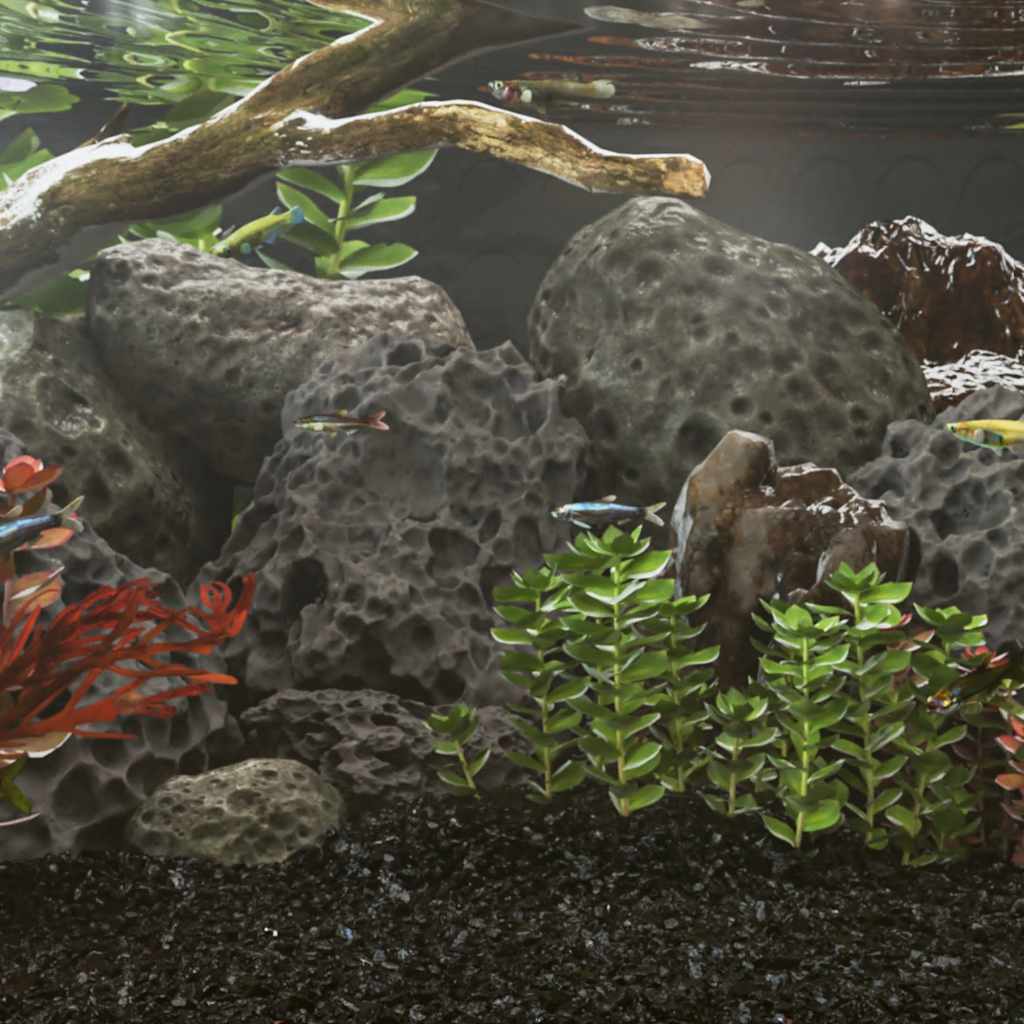 Volcanic Rocks 10 kg Black 10-30 cm
