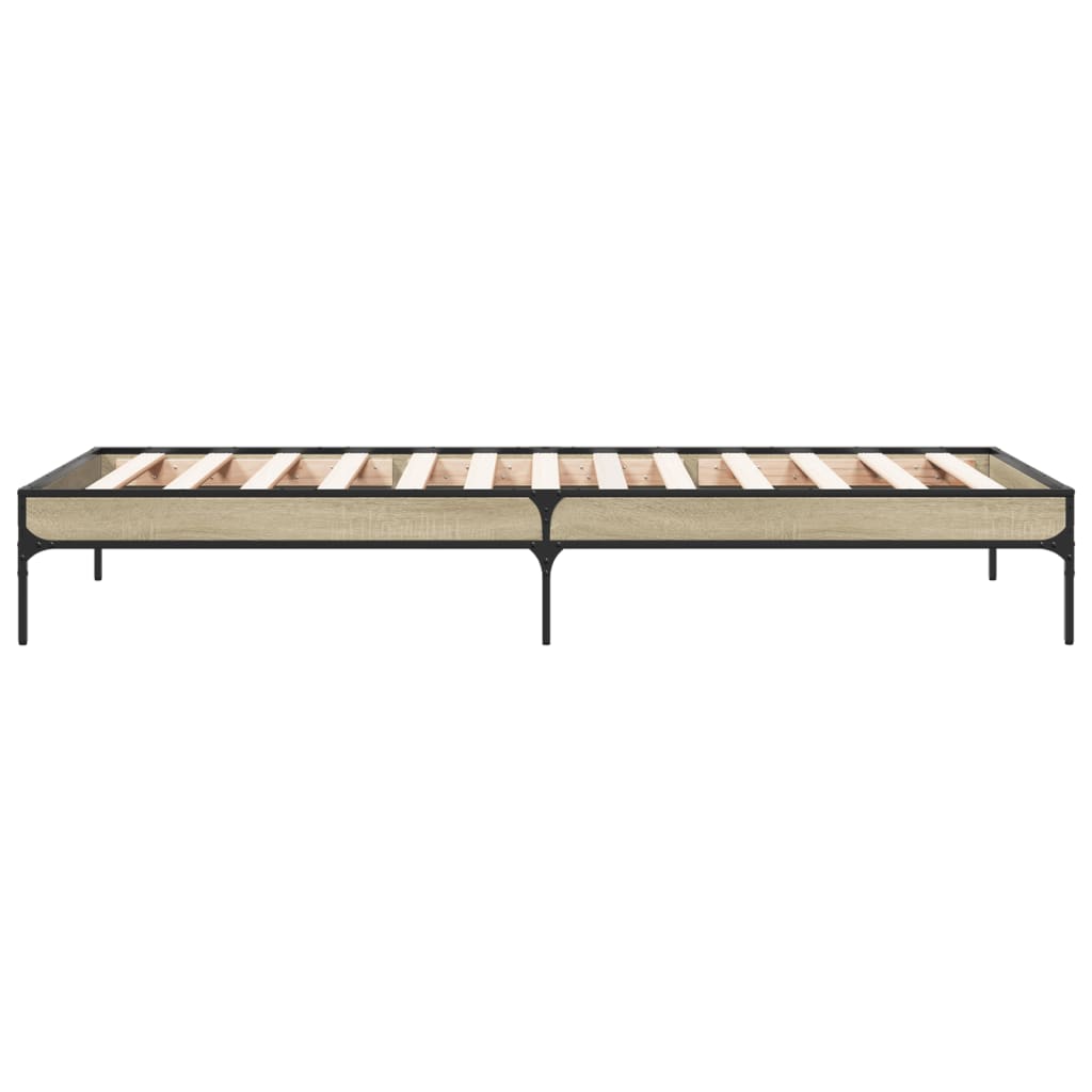 vidaXL Bed Frame without Mattress Sonoma Oak 90x200 cm