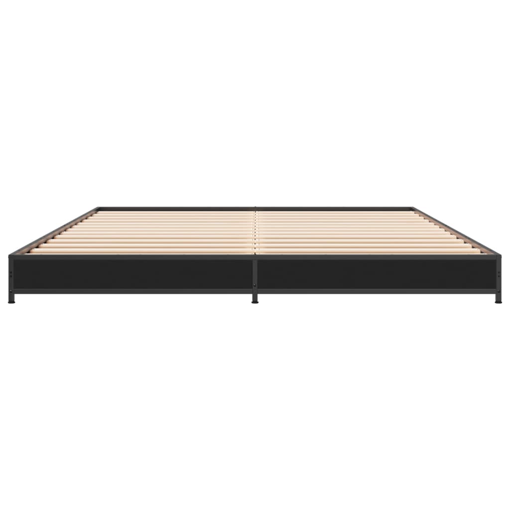 vidaXL Bed Frame without Mattress Black 120x200 cm