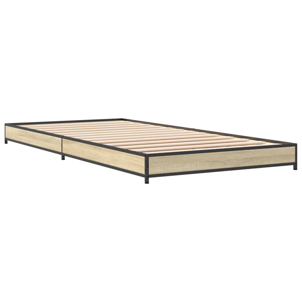 vidaXL Bed Frame without Mattress Sonoma Oak 90x200 cm