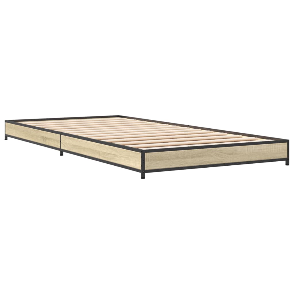 vidaXL Bed Frame without Mattress Sonoma Oak 90x200 cm