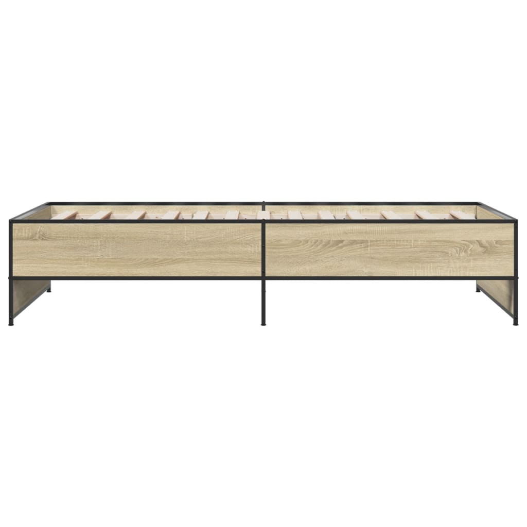 vidaXL Bed Frame without Mattress Sonoma Oak 90x200 cm