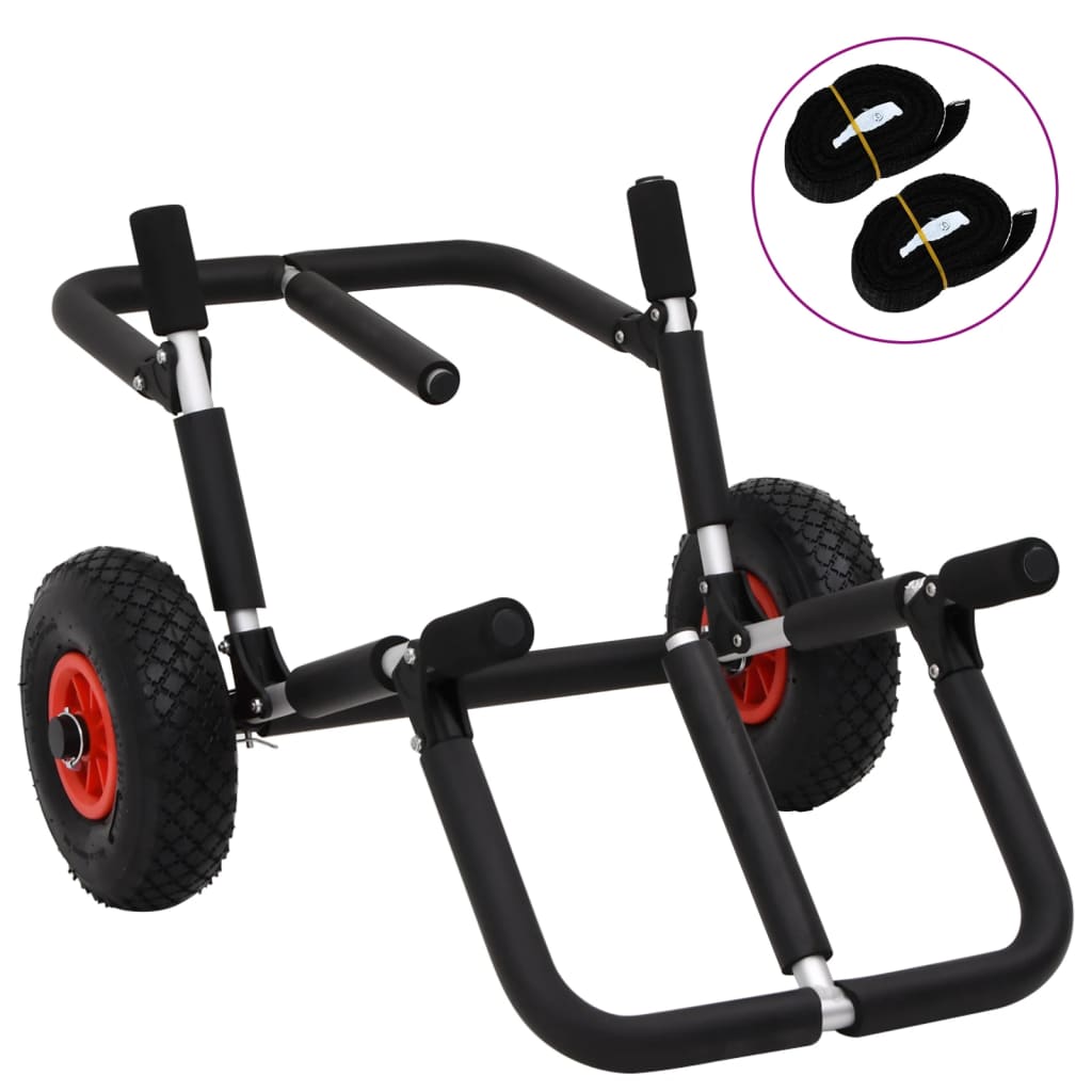 vidaXL Kayak Trolley Foldable 90 kg Aluminium