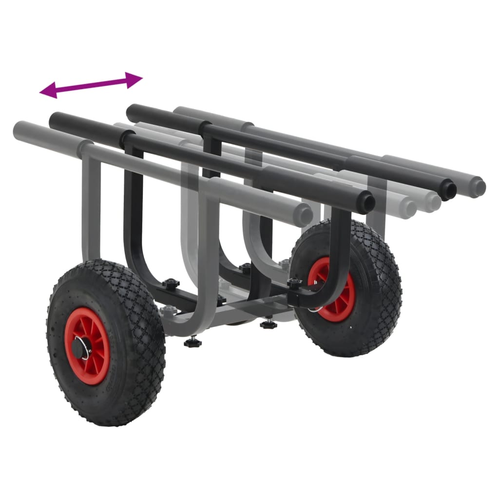 vidaXL Kayak Trolley 90 kg Aluminium