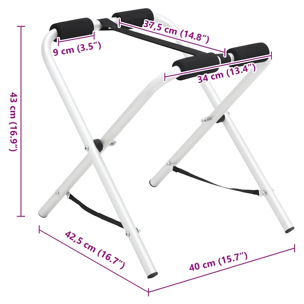 vidaXL Kayak Stand Foldable 2 pcs 70 kg Aluminium