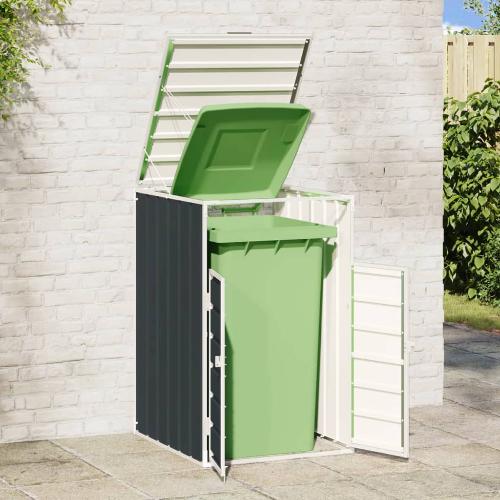 vidaXL Wheelie Bin Storage for Single Bin Anthracite 72x81x115 cm Steel