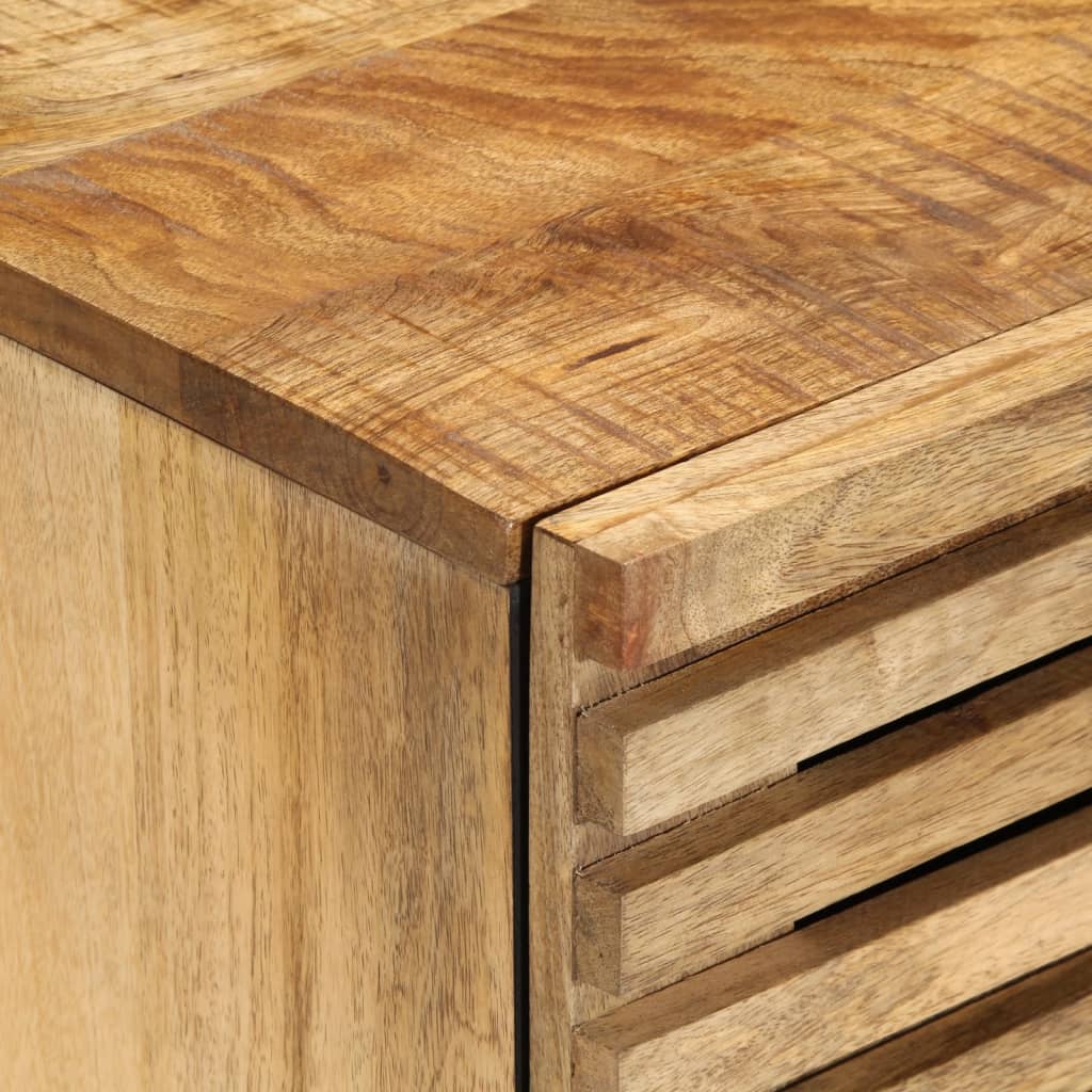 Sideboards 2 pcs 60x34x75 cm Solid Wood Rough Mango