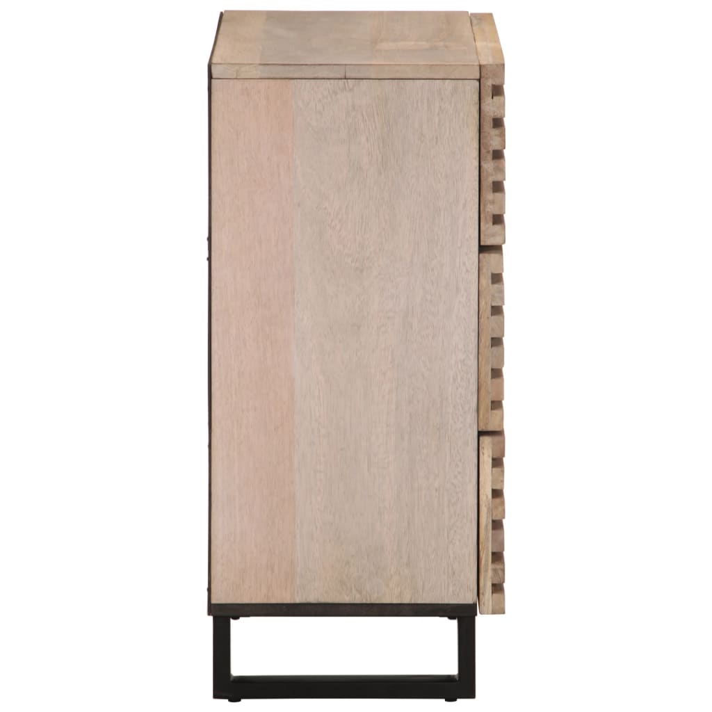 Sideboards 2 pcs 60x34x75 cm Solid Wood Mango
