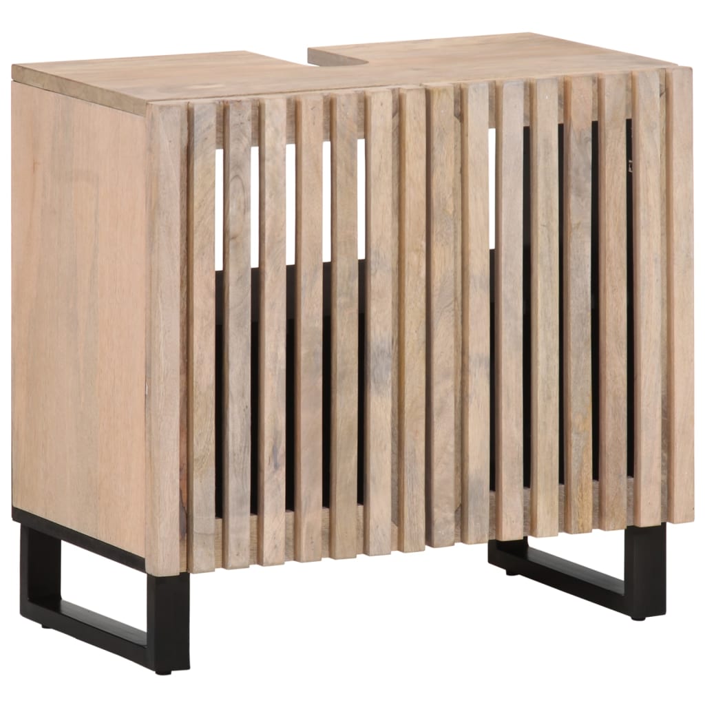 vidaXL 3 Piece Bathroom Furniture Set Solid Wood Mango