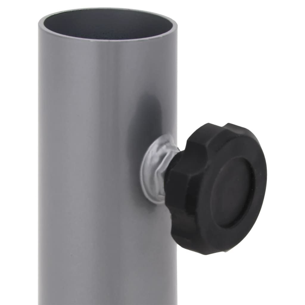 Parasol Base for Ø32/34/38 mm Pole Silver Steel