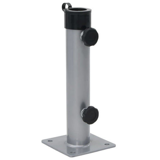Parasol Base for Ø38/48 mm Pole Silver Steel