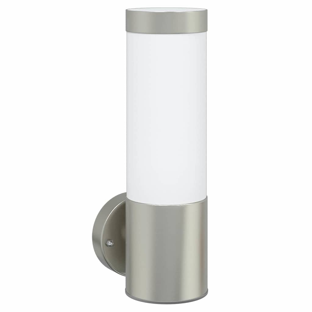Outdoor Wall Light Silver 12 x 8.5 x 27 cm