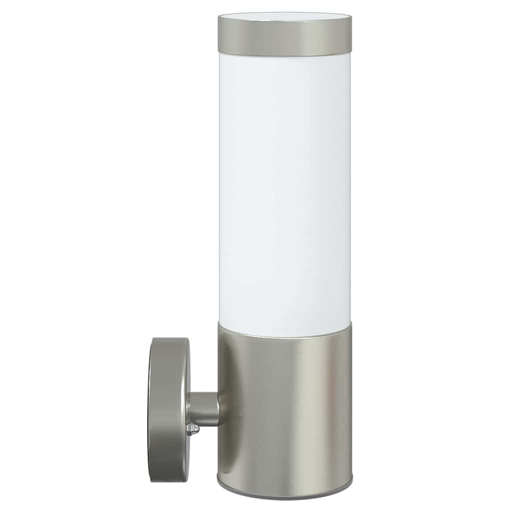 Outdoor Wall Light Silver 12 x 8.5 x 27 cm