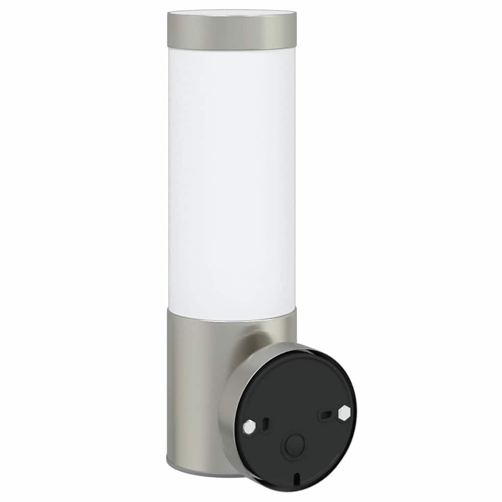 Outdoor Wall Light 2 pcs Silver 12 x 8.5 x 27 cm
