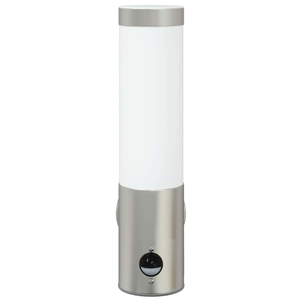 Outdoor Wall Light Silver 12 x 8.5 x 29 cm