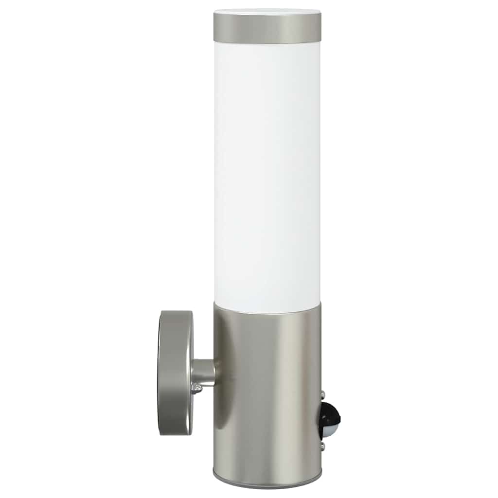 Outdoor Wall Light Silver 12 x 8.5 x 29 cm