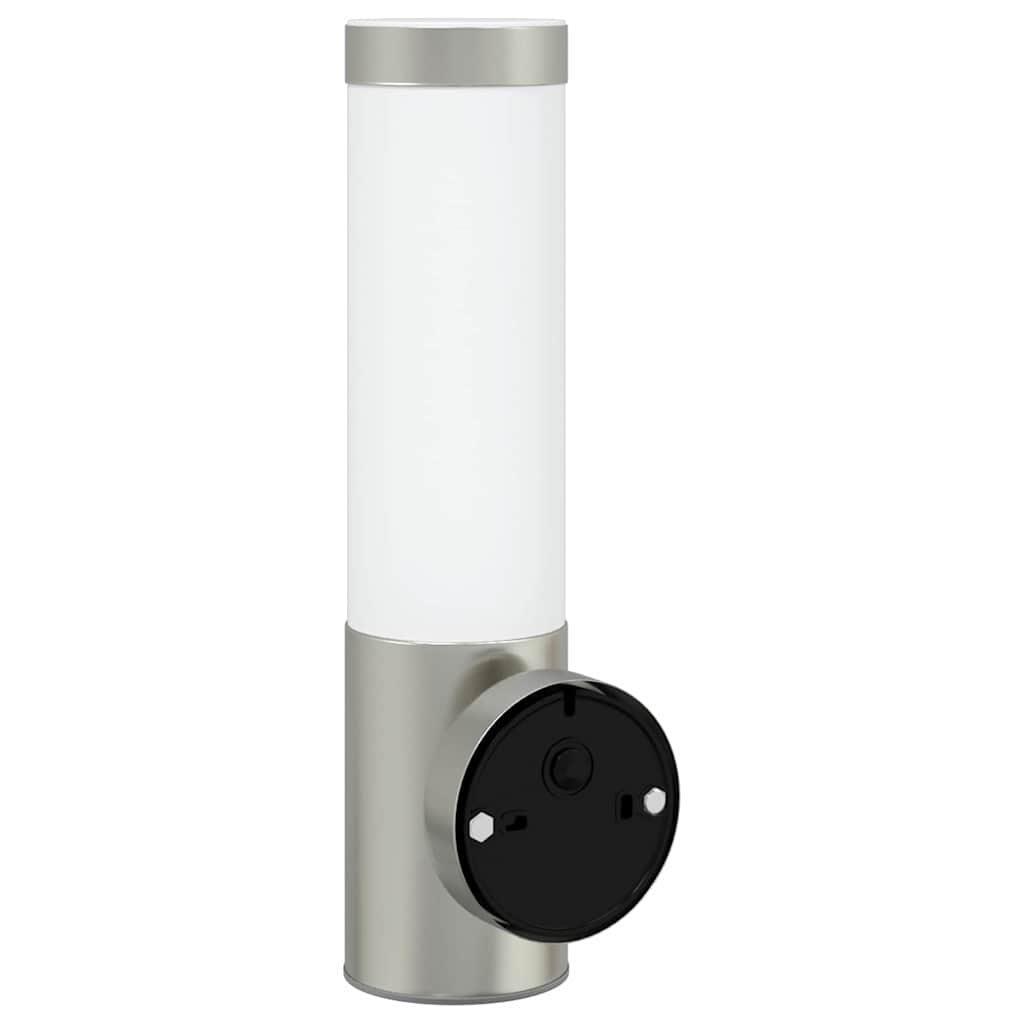 Outdoor Wall Light 2 pcs Silver 12 x 8.5 x 29 cm