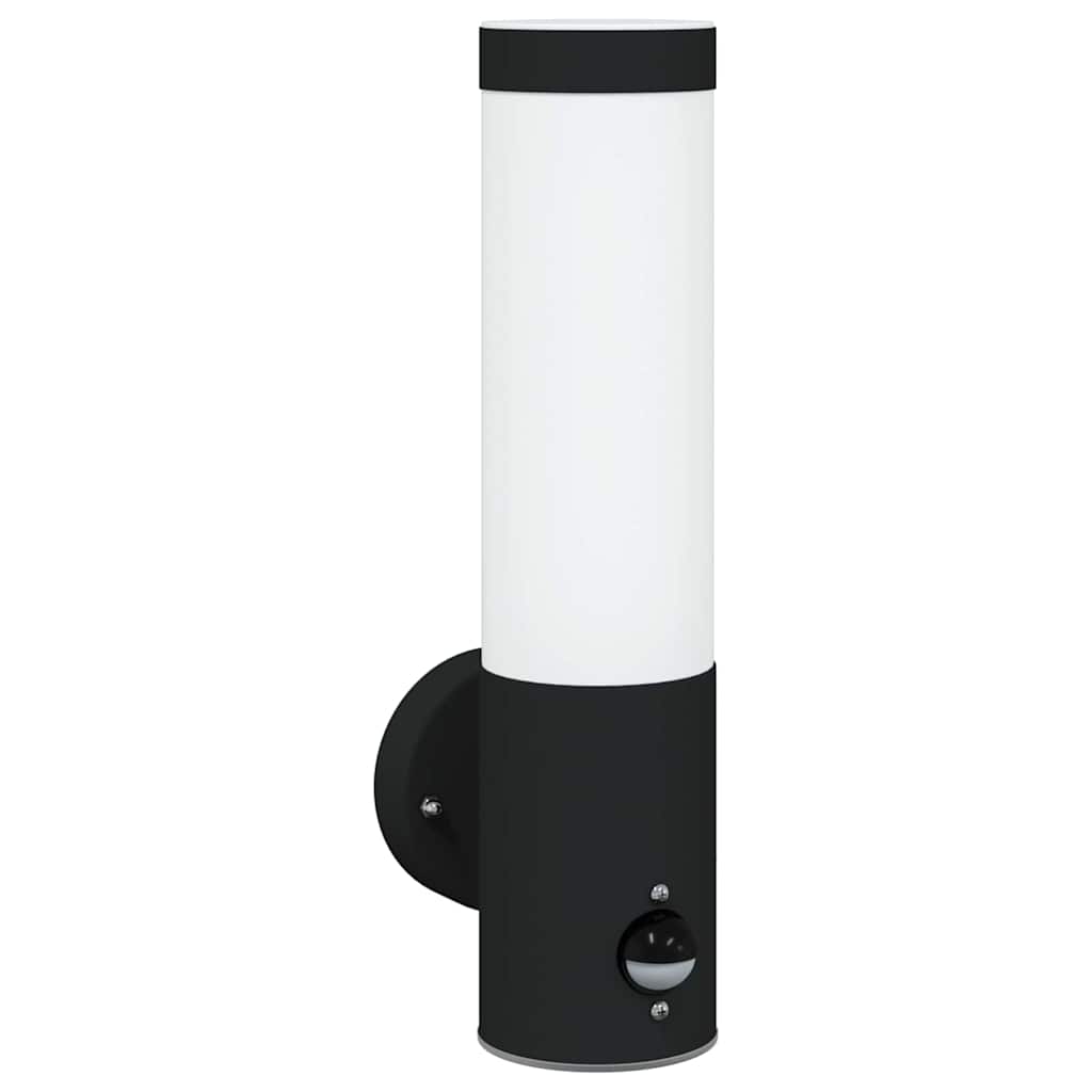 Outdoor Wall Light 2 pcs Black 12 x 8.5 x 29 cm