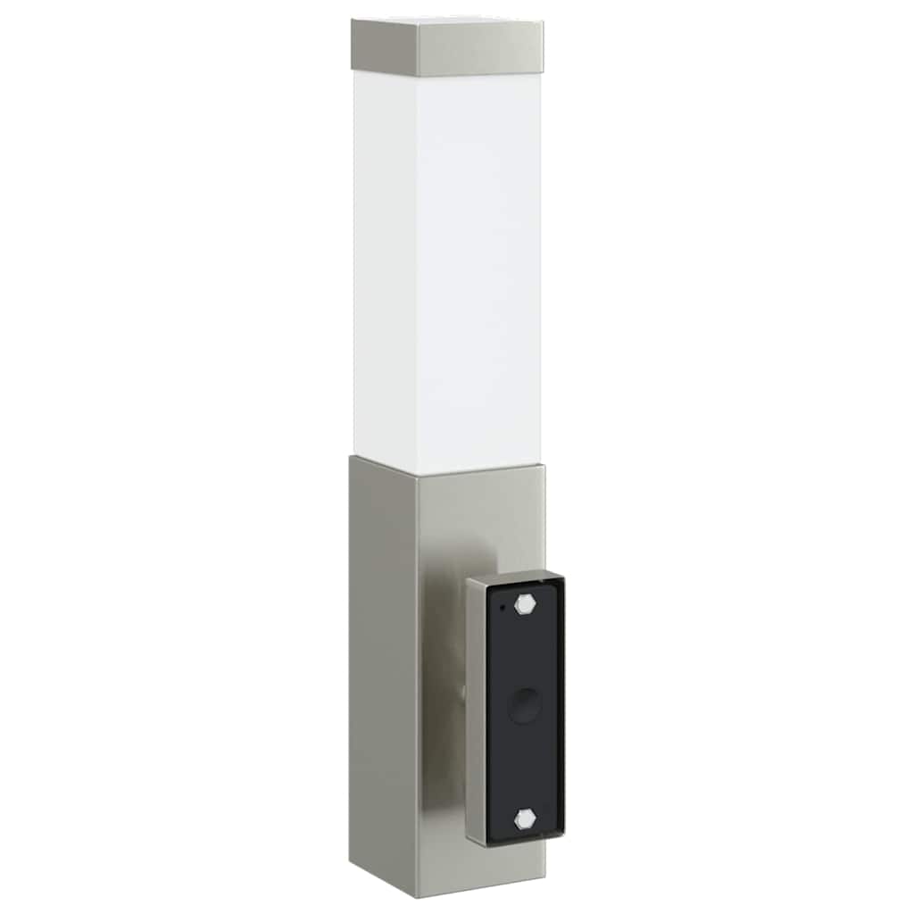 Outdoor Wall Light 2 pcs Silver 10.5 x 6 x 33 cm
