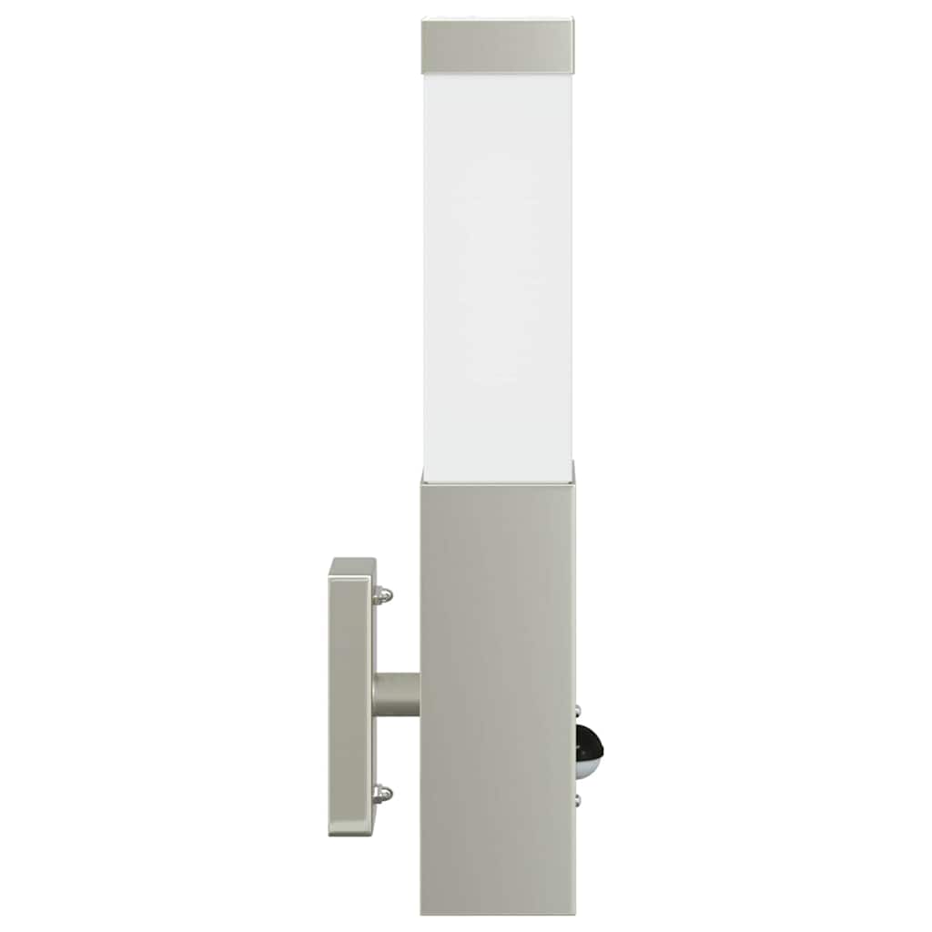Outdoor Wall Light 2 pcs Silver 10.5 x 6 x 33 cm
