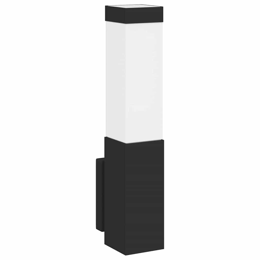 Outdoor Wall Light 2 pcs Black 10.5 x 6 x 33 cm
