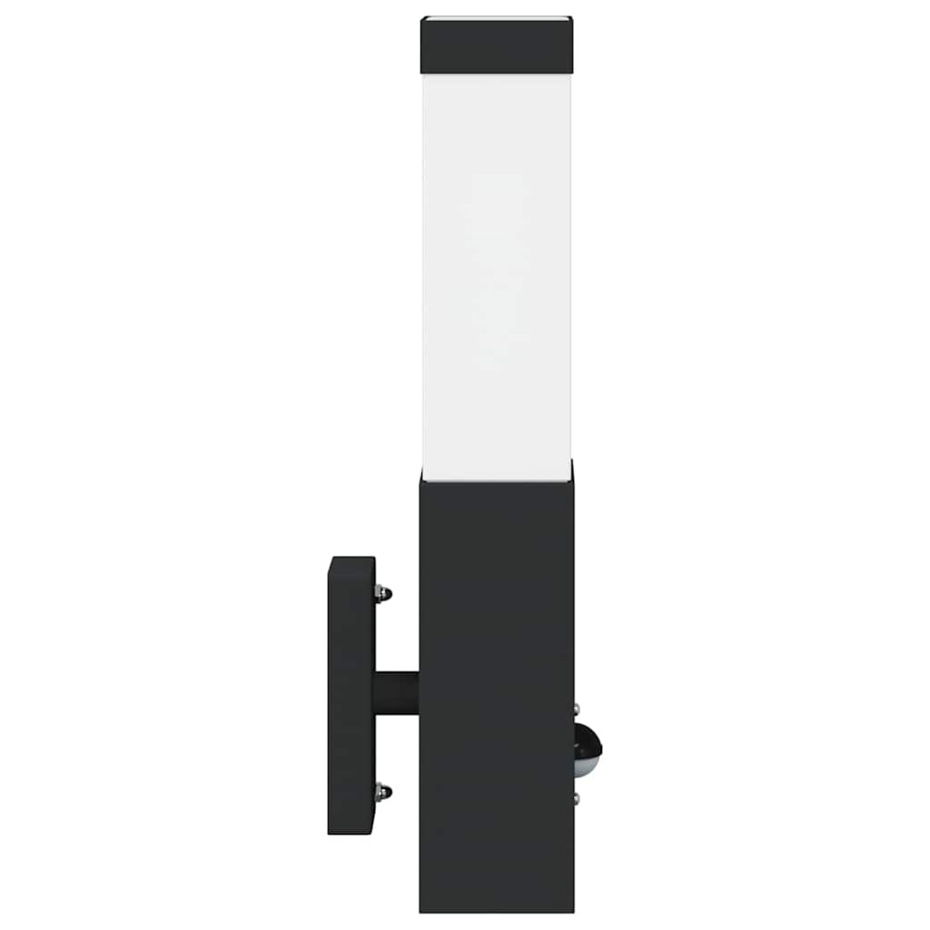 Outdoor Wall Light 2 pcs Black 10.5 x 6 x 33 cm