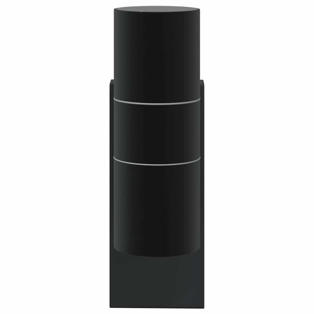 Outdoor Wall Light 2 pcs Black 7 x 10 x 22 cm