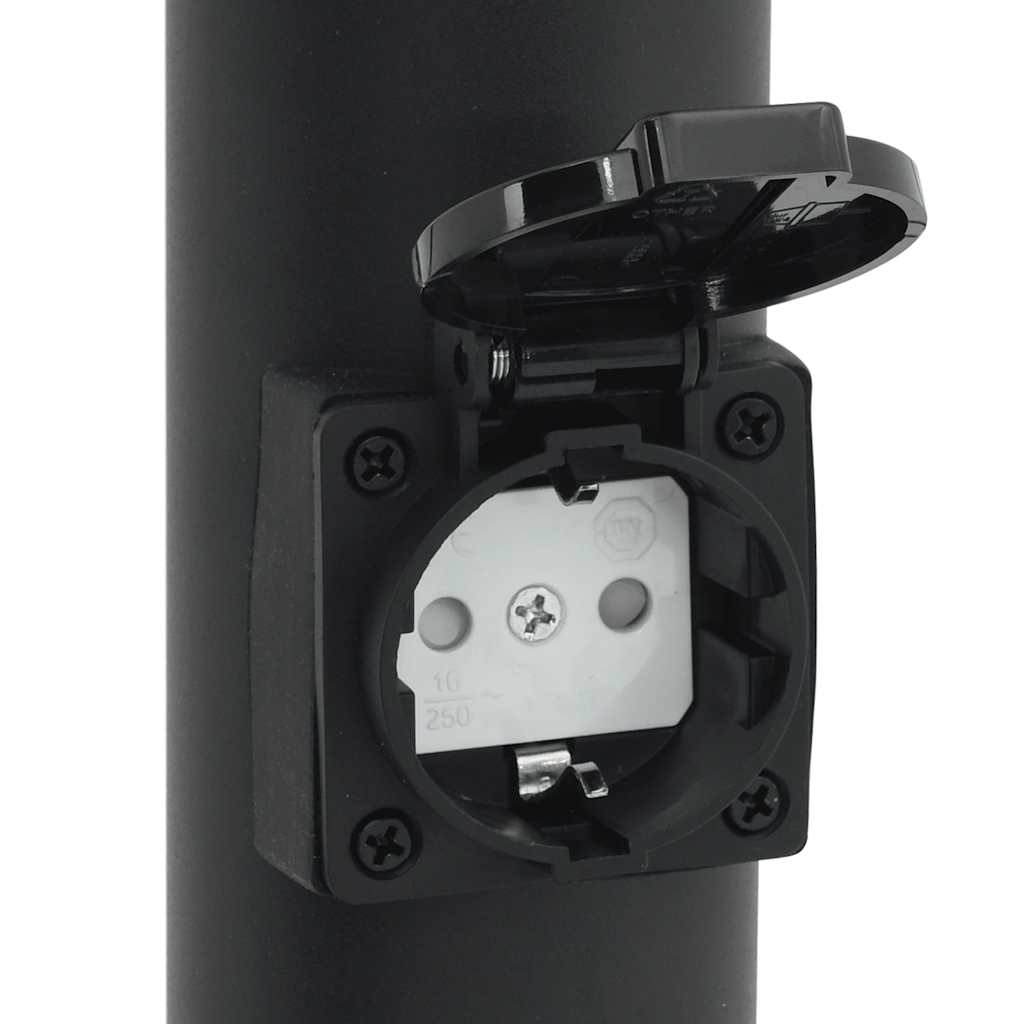 Bollard Lights with Outlet 3pcs 80 cm Stainless Steel IP44
