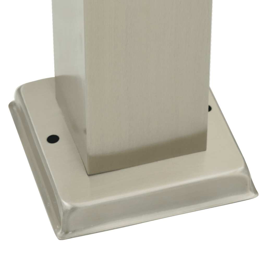 Bollard Lights with Outlet 3 pcs 80 cm Stainless Steel IP44