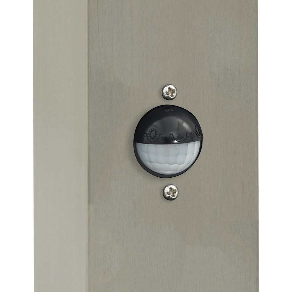 Bollard Light with Sensor&Outlet 80 cm Stainless Steel IP44
