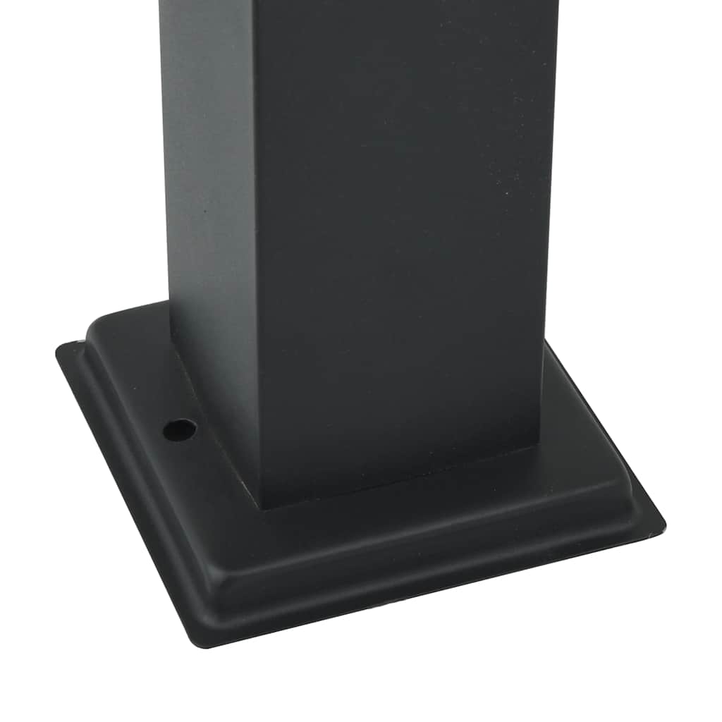 Bollard Light with Sensor 80 cm Black IP44