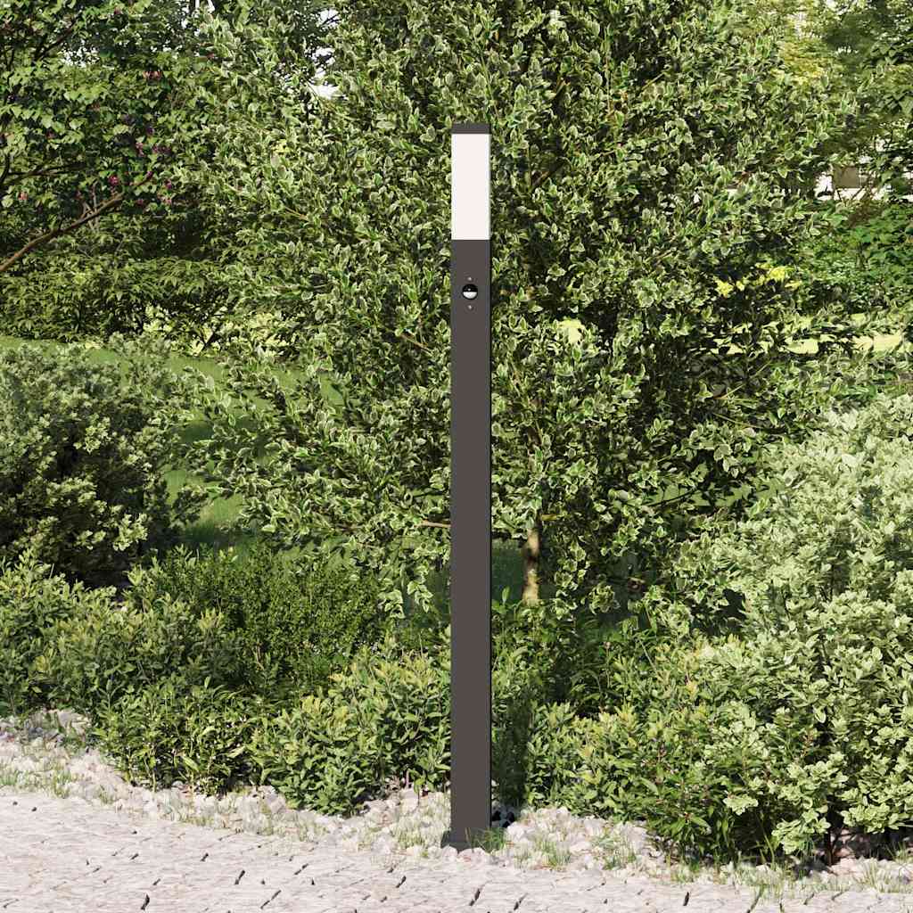 Bollard Light with Sensor 110 cm Black IP44
