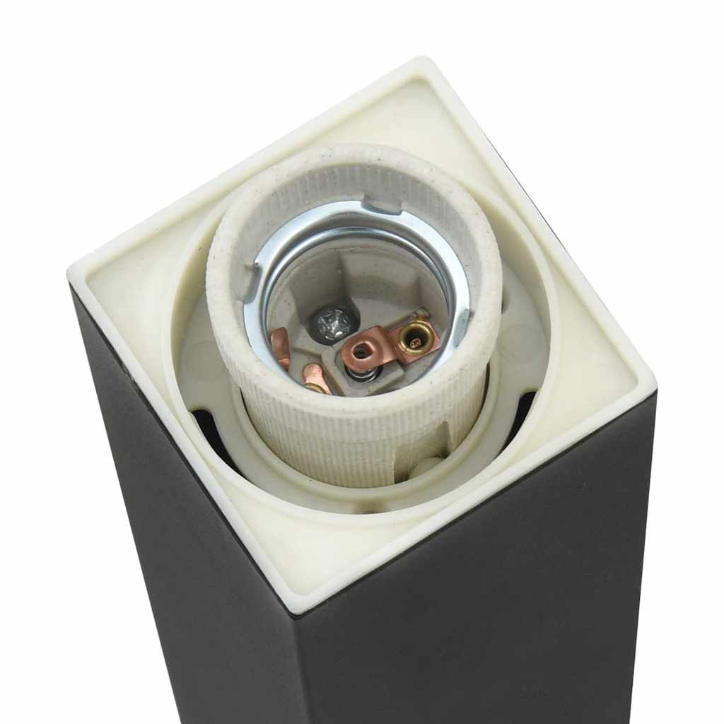 Bollard Light with Outlet 80 cm Black IP44