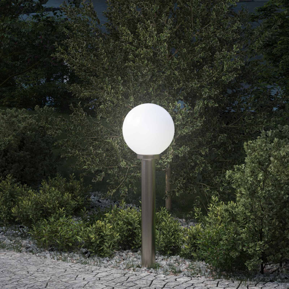 Bollard Light 80 cm Stainless Steel IP44