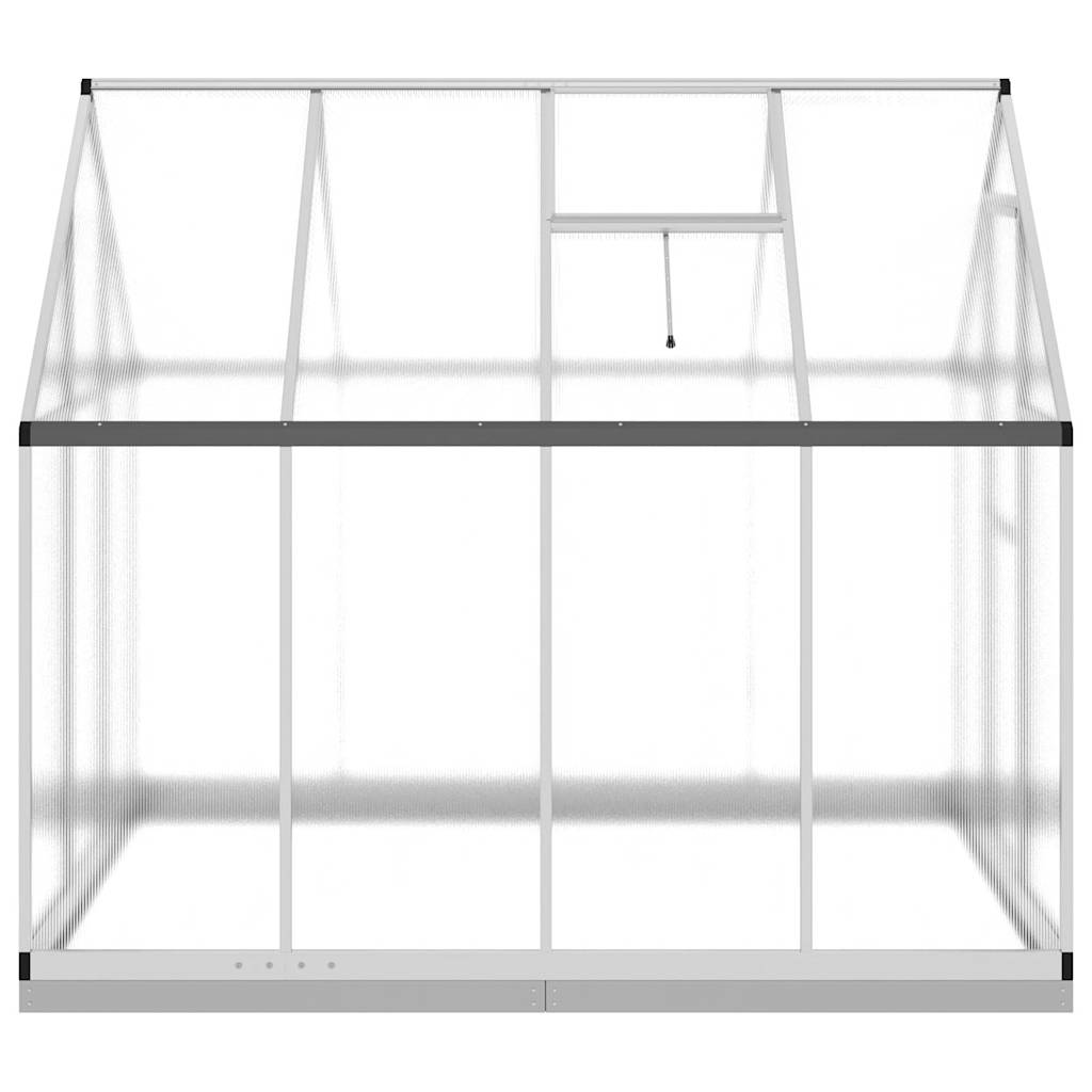 vidaXL Greenhouse with Base Frame Silver 224x169x202 cm Aluminium