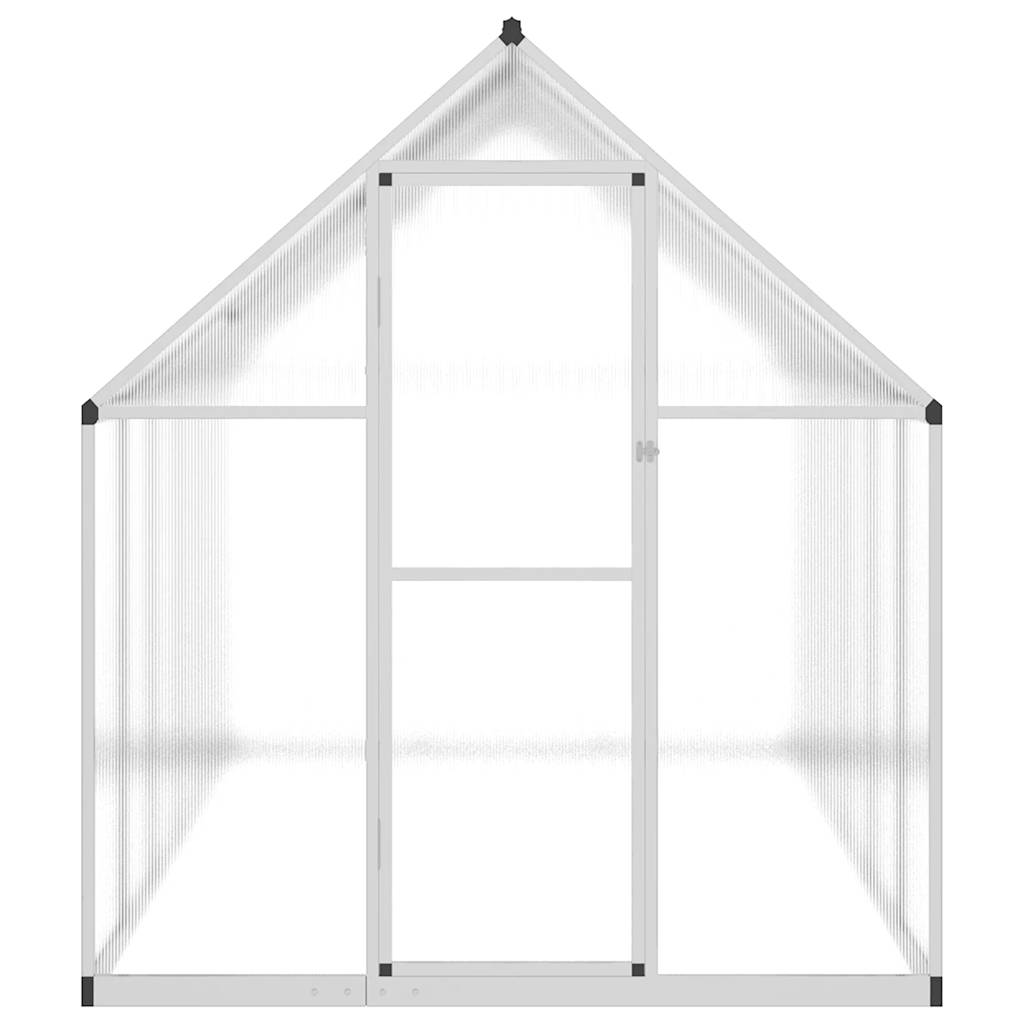 vidaXL Greenhouse with Base Frame Silver 334x169x195 cm Aluminium