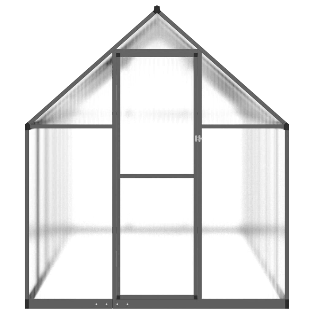 vidaXL Greenhouse with Base Frame Anthracite 334x169x195 cm Aluminium