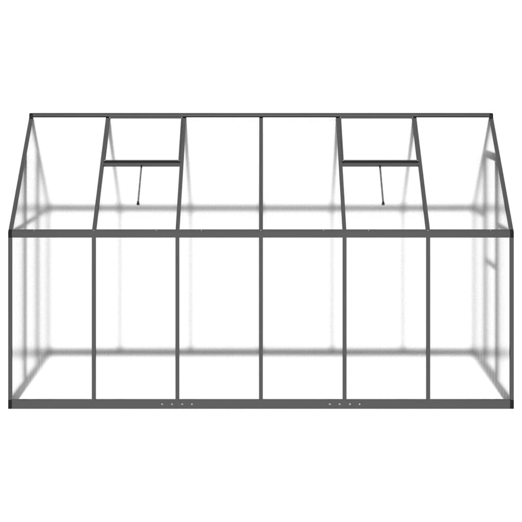 vidaXL Greenhouse with Base Frame Anthracite 334x169x195 cm Aluminium