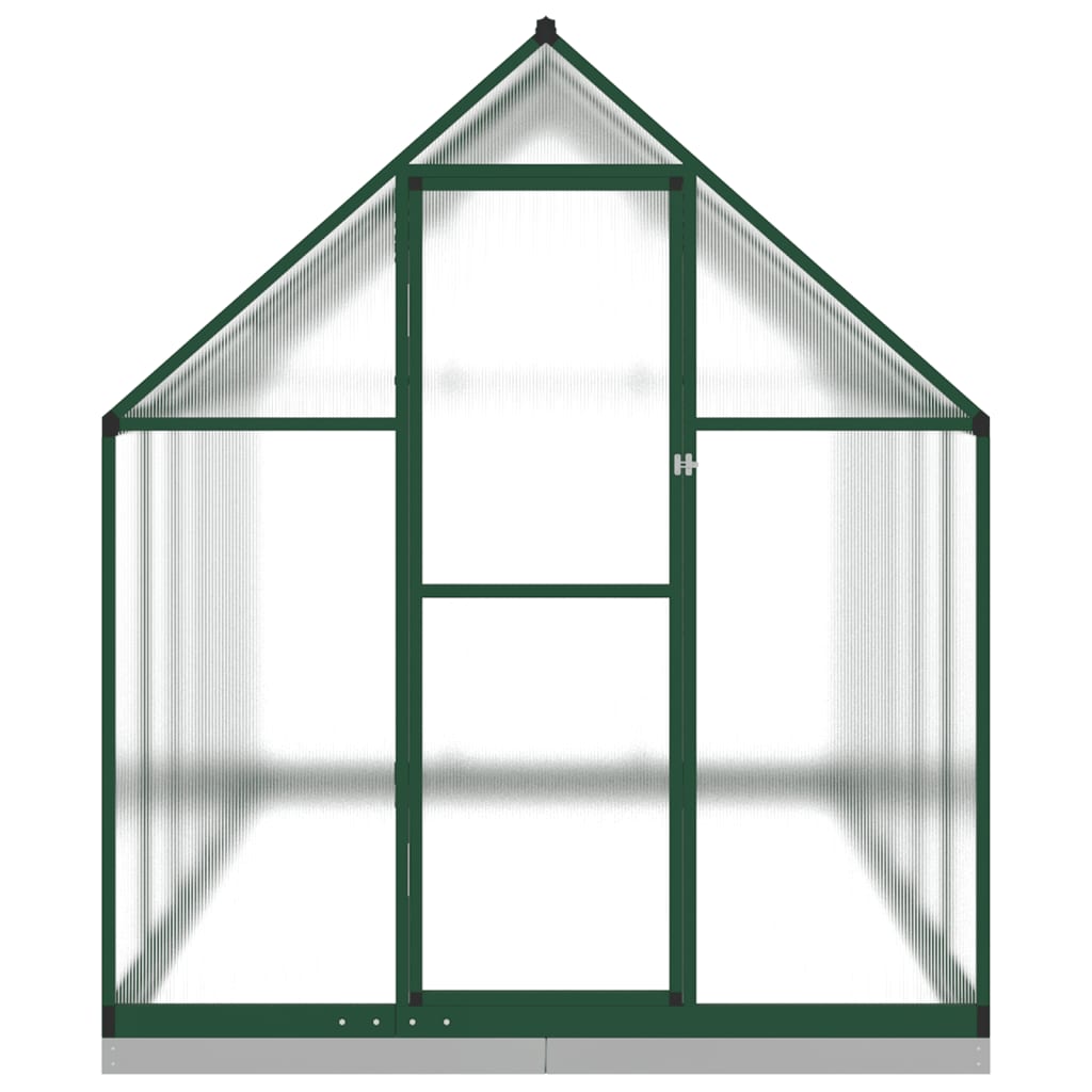 vidaXL Greenhouse with Base Frame Green 334x169x202 cm Aluminium