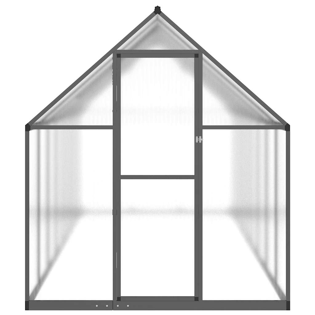 vidaXL Greenhouse with Base Frame Anthracite 445x169x195 cm Aluminium