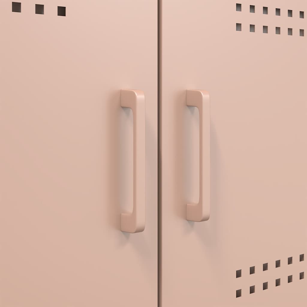 2 Piece TV Cabinet Set Pink 68x39x50,5 cm Steel