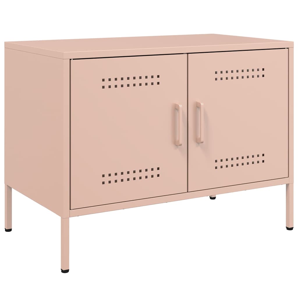 2 Piece TV Cabinet Set Pink 68x39x50,5 cm Steel