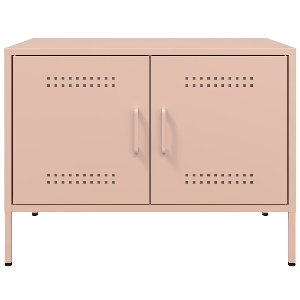 TV Cabinets 2 pcs Pink 68x39x50.5 cm Steel