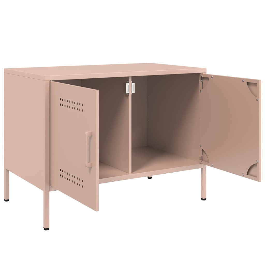 2 Piece TV Cabinet Set Pink 68x39x50,5 cm Steel