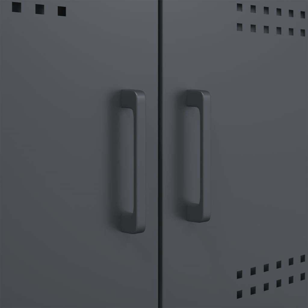 2 Piece TV Cabinet Set Anthracite 68x39x50,5 cm Steel